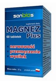 Sanbios Magnez Plus Suplement diety 60 tab.