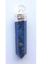 Lapis lazuli szlifowany, wisior w oprawie