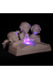 Cherubiny Czytajce Ksig z lampk LED