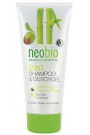 Neobio Szampon i el 2 w 1 oliwkowo-bambusowy eco 200 ml