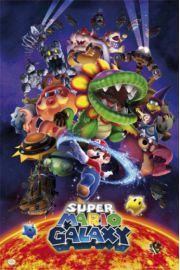 Nintendo Wii Super Mario Galaxy - plakat