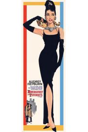 Audrey Hepburn niadanie u Tiffanego - retro plakat