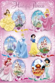 Disney Princess Ksiniczki i ich Zamki - plakat