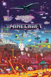 Minecraft World Beyond - plakat 61x91,5 cm