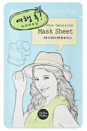 Holika Holika Mask Sheet After Taking Trip rozjaniajca maseczka na bawenianej pachcie dla skry po wycieczce