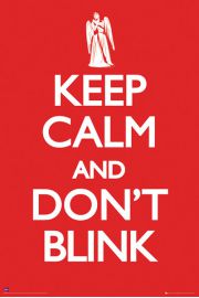 Doctor Who Keep Calm Don't Blink - plakat