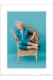 Marilyn Monroe Blue - plakat premium