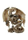 Szkielet wojowniczego smoka na czaszkach