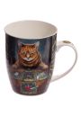 Kubek ceramiczny, kot tarocista