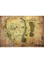 The Hobbit Mapa rdziemia - plakat