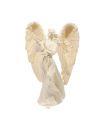 Kremowa figurka stojcego anioa 23cm