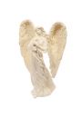 Kremowa figurka stojcego anioa 23cm