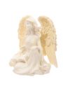 Kremowa figurka klczcego anioa 8cm