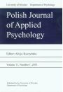 Polish Journal of Applied Psychology Volume 11 Number 2 2013