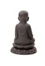 Figura medytujcego mnicha, brzowa