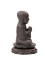 Figura medytujcego mnicha, brzowa