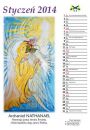 Kolorowe Motyle - Serca Archaniow. Kalendarz na rok 2014, format A4 - Iwona Mazurek