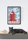 Japonia Kwitnce Winie - plakat 61x91,5 cm
