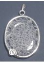 Mandala runiczna na krysztale grskim lodowym ze spiralk