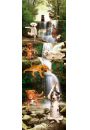 Joga - Zabawne Figury przy Wodospadzie - Psy - plakat 53x158 cm