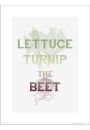 Typographic Turnip The Beet - plakat premium 30x40 cm