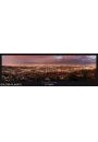 Los Angeles Noc - Panorama Miasta - plakat 158x53 cm