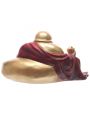 Budda chiski wypasiony, otyy czerwono-zoty 13cm