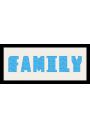 FAMILY - Rama drewniana czarna 76,5x30,5 cm