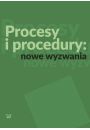 eBook Procesy i procedury: nowe wyzwania pdf