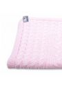 Baby's Only, Cable Baby Pink Kocyk tkany 95x70 cm, Rowy