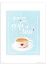 Typographic My Cup Of Tea - plakat premium 30x40 cm