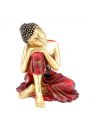 Figurka tajskiego Buddy z gow na kolanie wykonana z ywicy sty