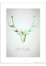 Deer Wild Thing - plakat premium 40x50 cm