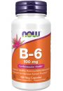 Now Foods Witamina B-6 100 mg Suplement diety 100 kaps.