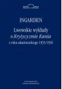 eBook Lwowskie wykady o Krytycyzmie Kanta z roku akademickiego 1935/1936 pdf