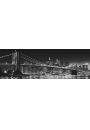 Nowy Jork - Brooklyn Bridge Noc - plakat 158x53 cm
