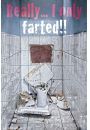 Toaleta - Tylko Pierdnem - zabawny plakat