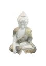 Figurka Tajskiego Buddy z kremowym poyskiem - Uziemienie