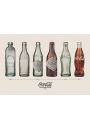 Coca-Cola - Ewolucja butelki - plakat