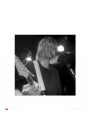 Nirvana Kurt Cobain singing - plakat premium 40x40 cm