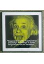Albert Einstein I.Quote - Imagination - plakat premium 40x40 cm