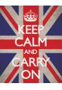 Keep Calm And Carry On (Union Jack) - plakat 40x50 cm