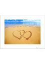 Beach Hearts - plakat premium 40x30 cm