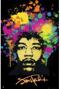 Jimi Hendrix Splatters - plakat 61x91,5 cm