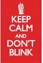 Doctor Who Keep Calm Don't Blink - plakat