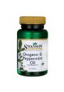 Swanson Oregano & Peppermint Oil Suplement diety 60 kaps.