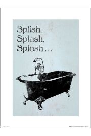 Bathroom Splish Splash Splosh - plakat premium