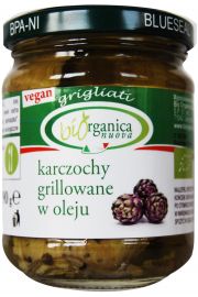Biorganica Nuova Karczochy grillowane z oliw z oliwek extra virgin (soik) 190 g Bio