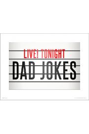 Dad Jokes - plakat premium 40x30 cm