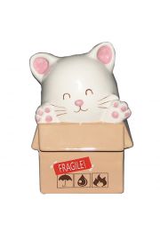 Ceramiczna skarbonka - Kot w pudeku